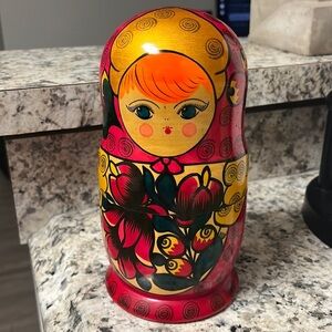 Pink Russian nesting dolls